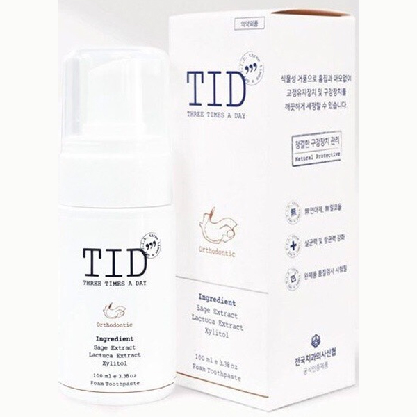 TID – FOAM VỆ SINH MÁNG CHỈNH NHA, VỆ SINH HÀM GIẢ THÁO LẮP
